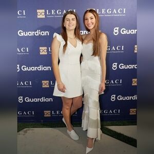 House Of Harlow 1960 Chic White Holiday/ Bridal Maxi Dress